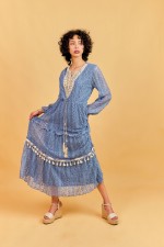 ROBE BOHÊME BLEU 