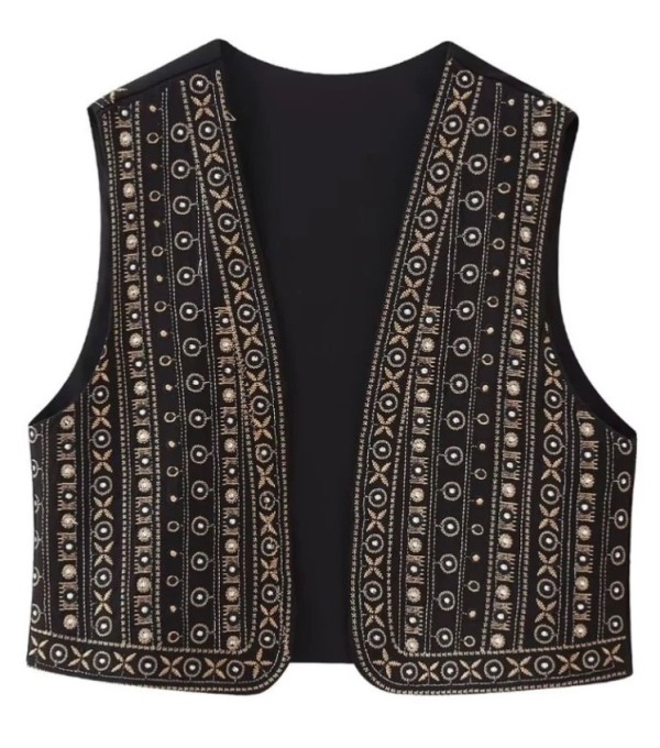 Gilet Black and Gold