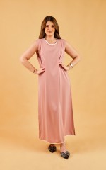 Abaya deux pièces Rose Clair