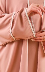 Abaya deux pièces Rose Clair