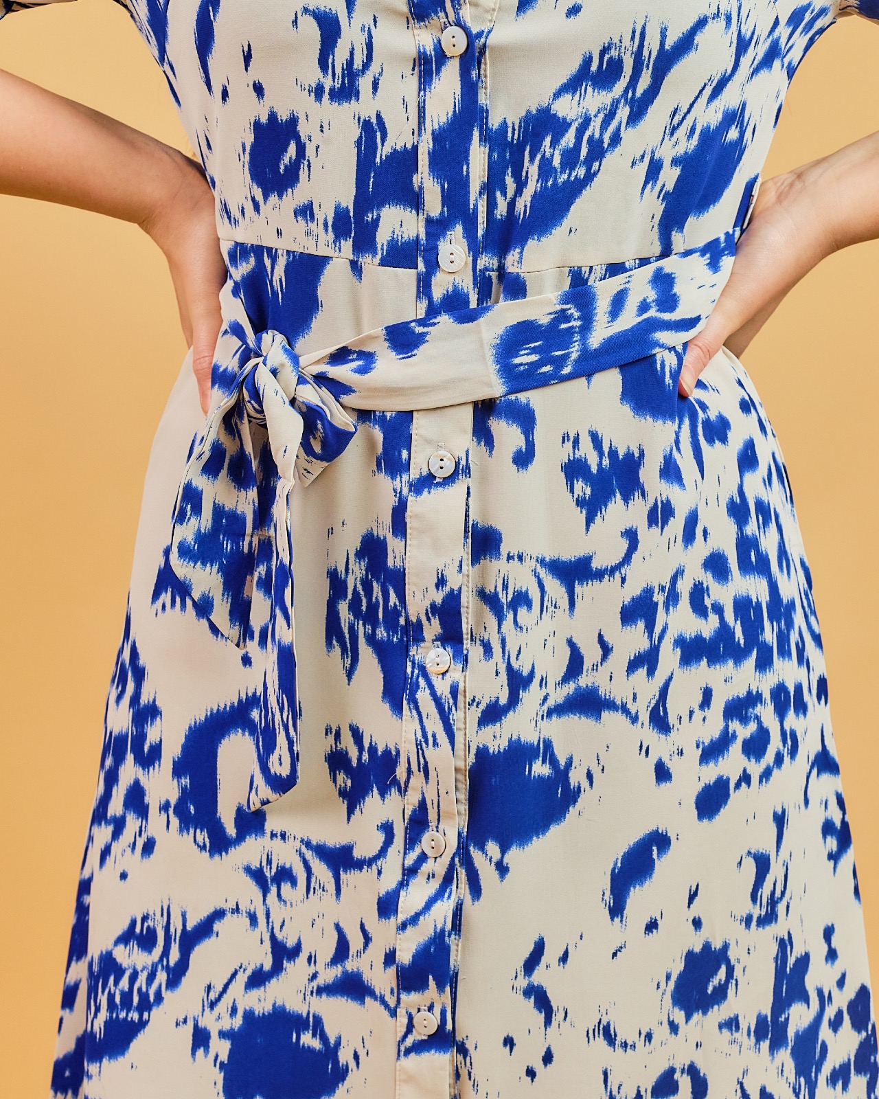 Robe midi bleu ciel