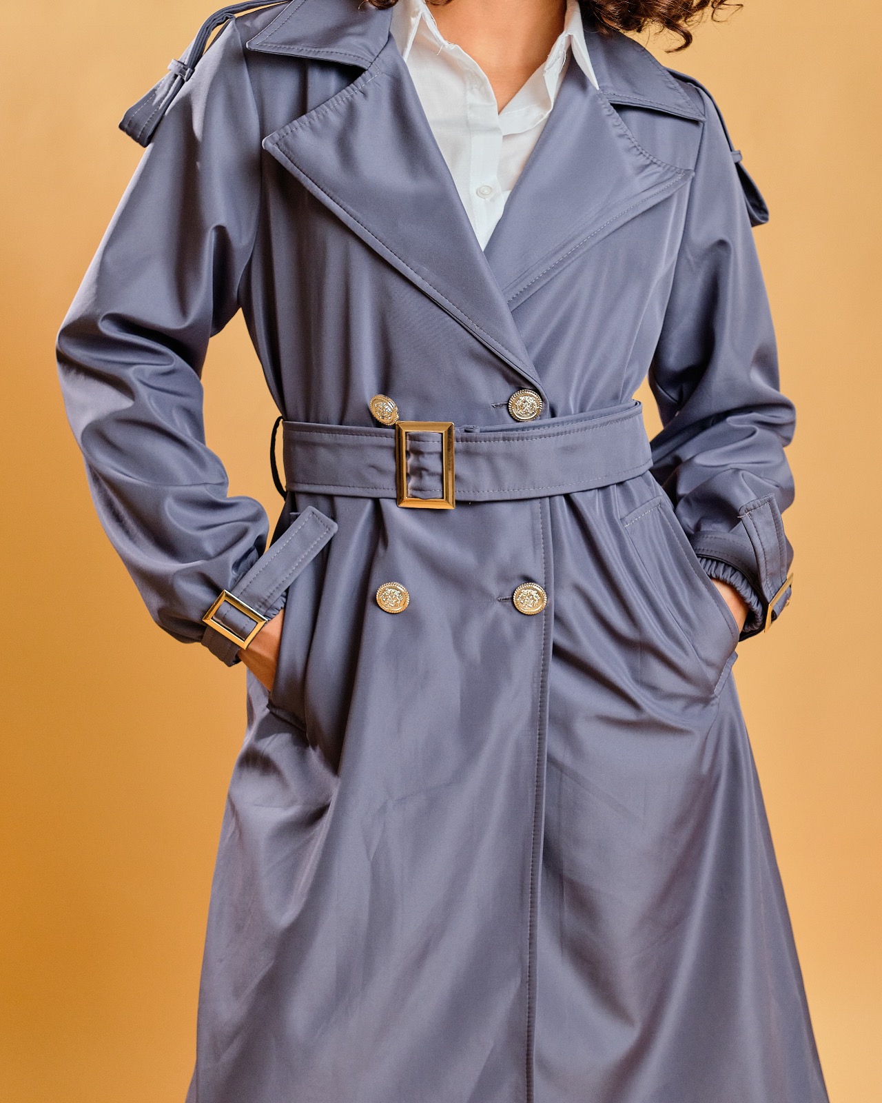 Trench Bleu gris 