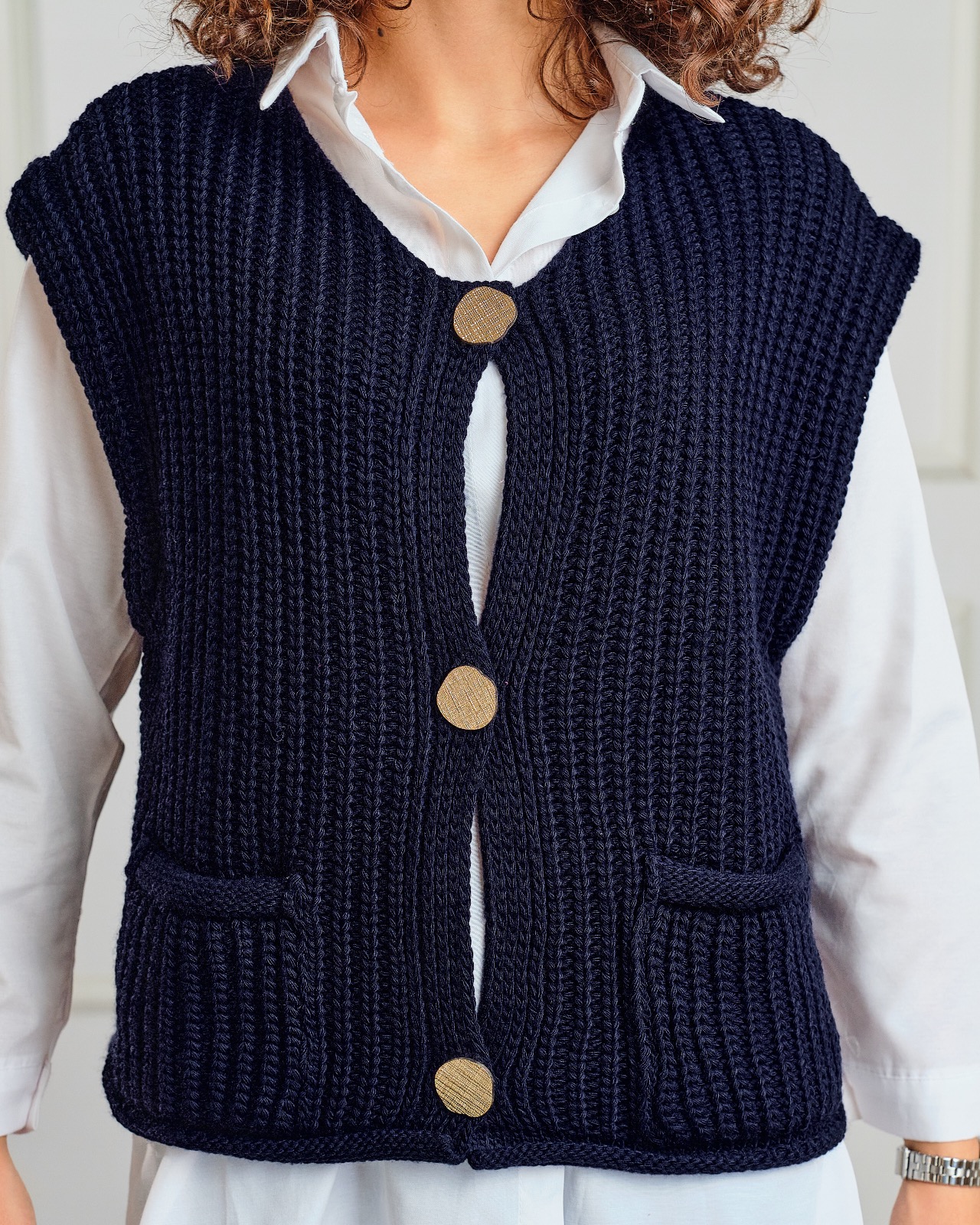 Gilet Bleu marine 