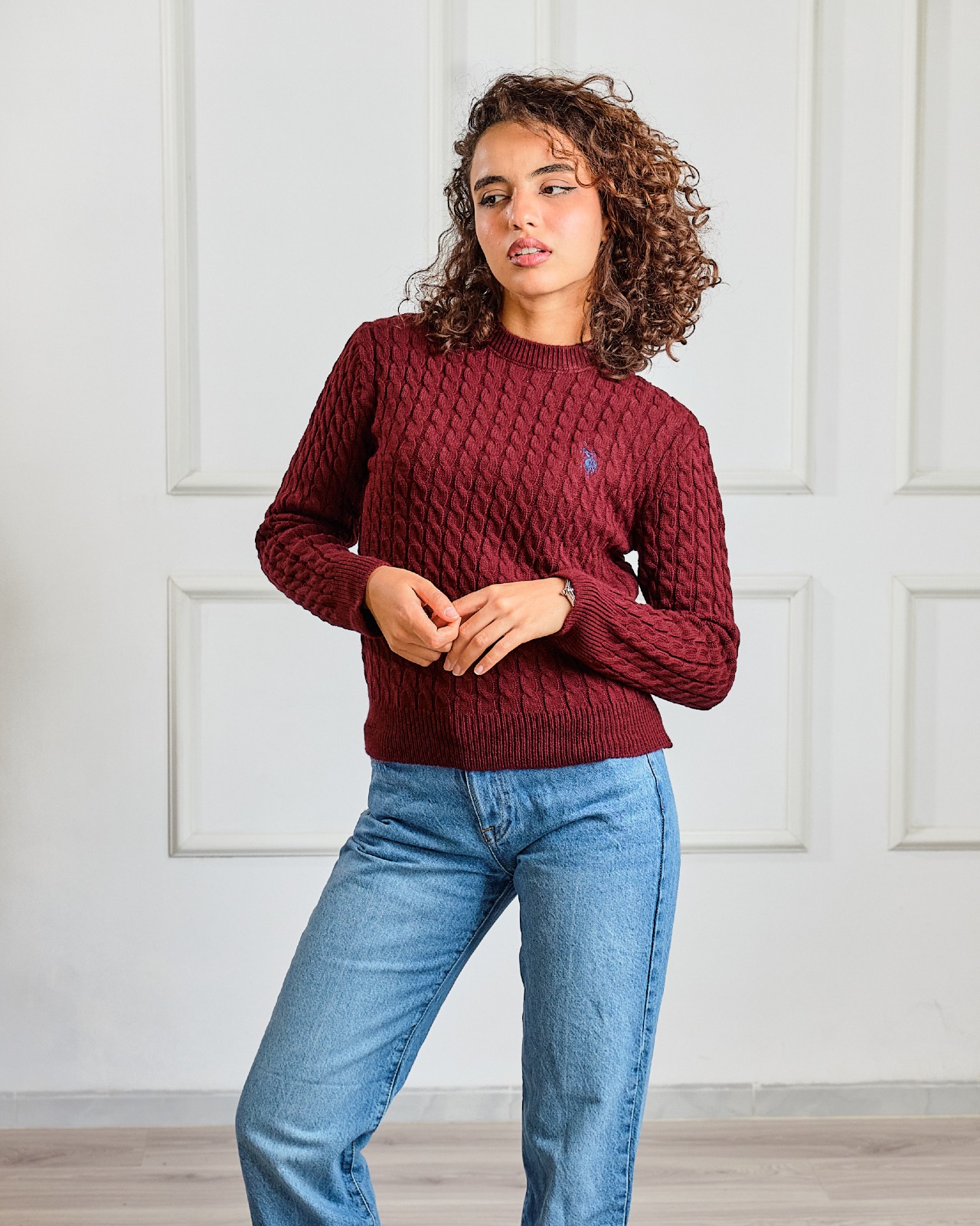 Pull bordeaux 