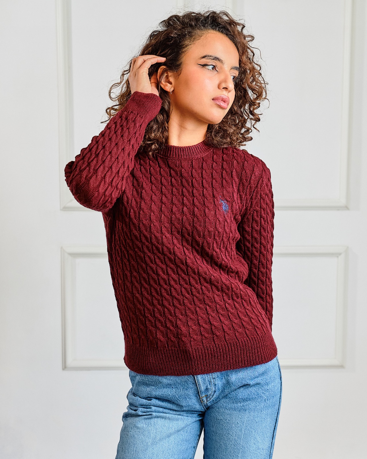 Pull bordeaux 