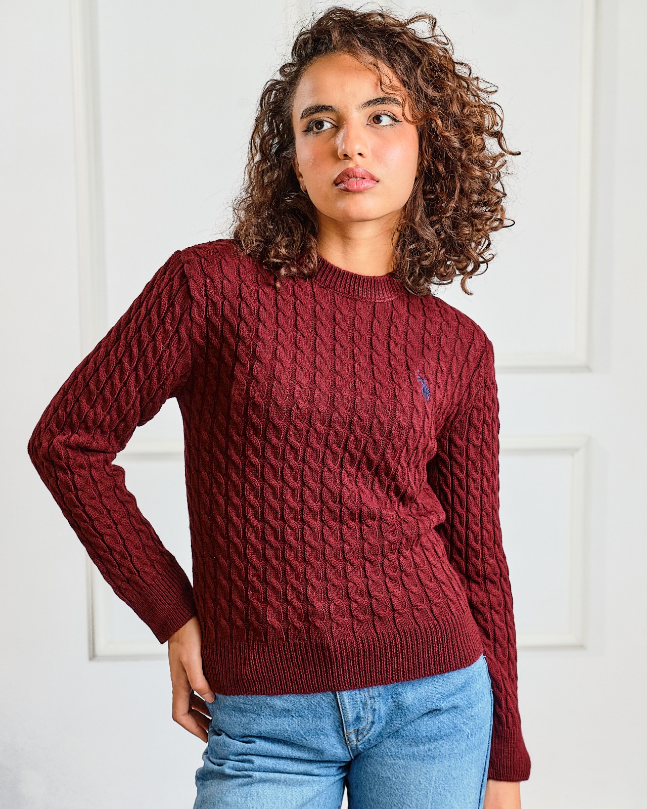 Pull bordeaux 