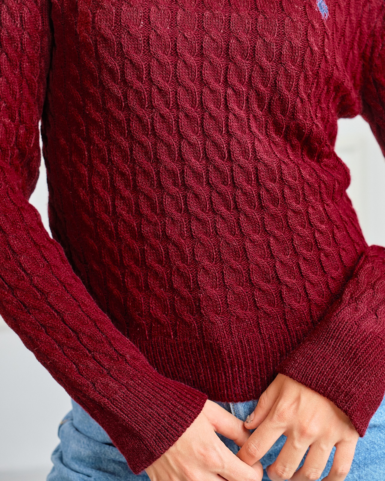 Pull bordeaux 