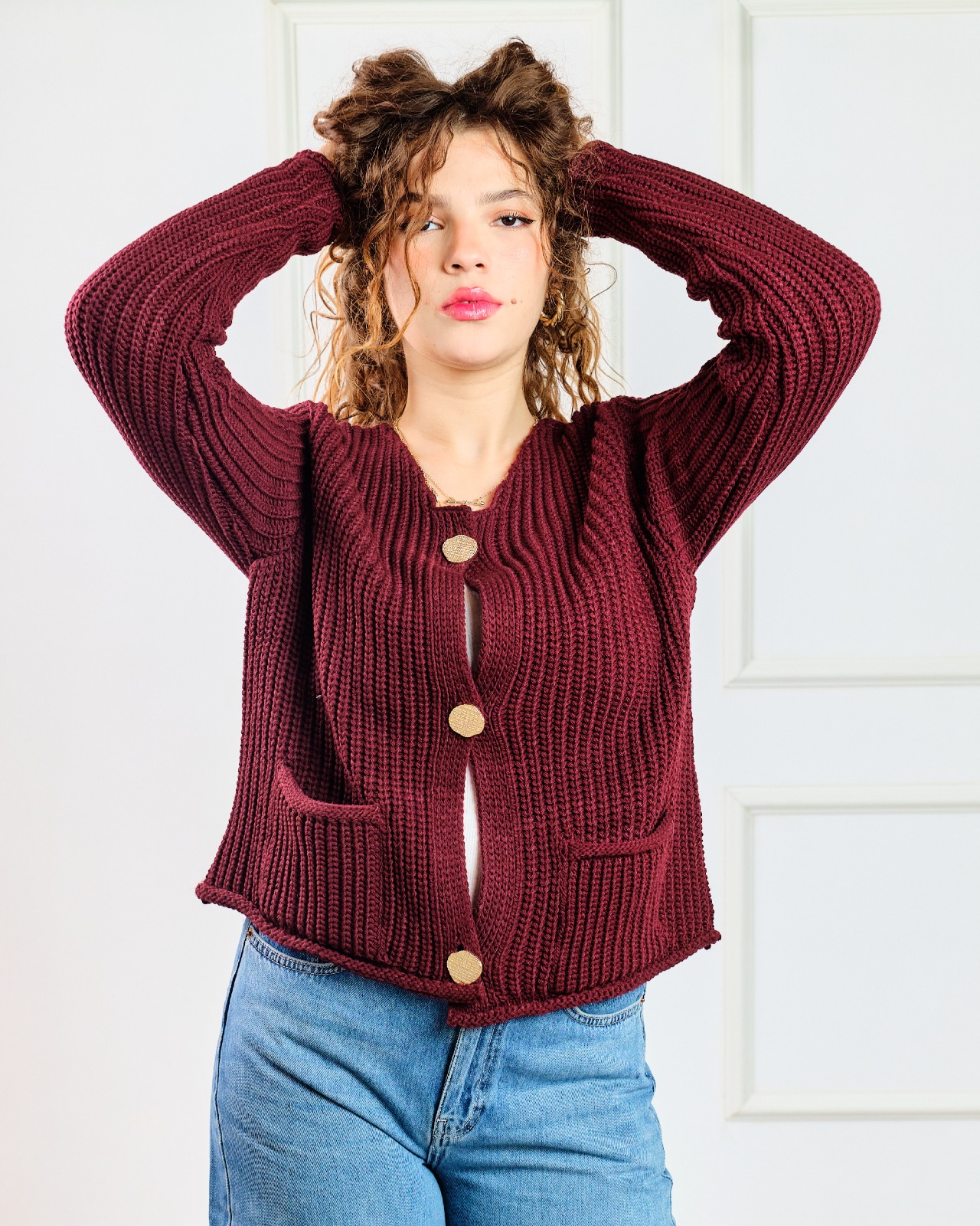 Cardigan burgundy 