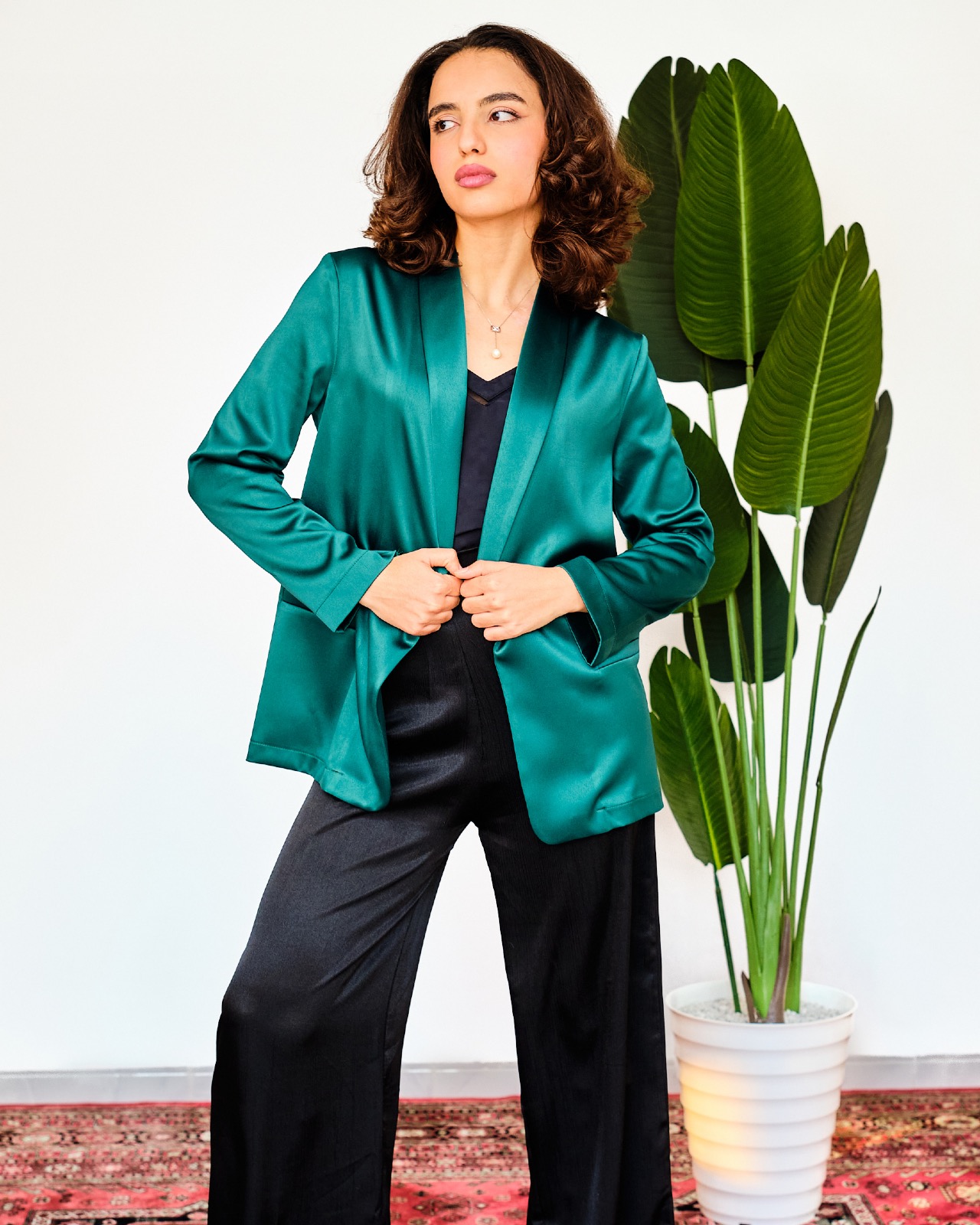 Blazer Glamour vert émeraude 