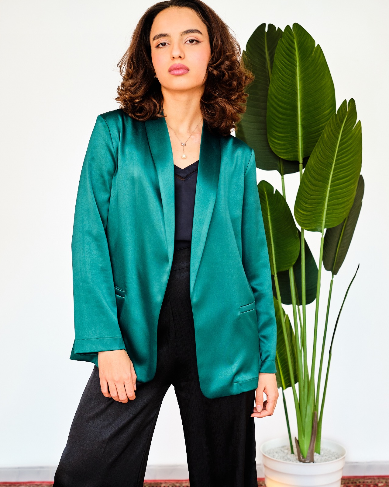 Blazer Glamour vert émeraude 