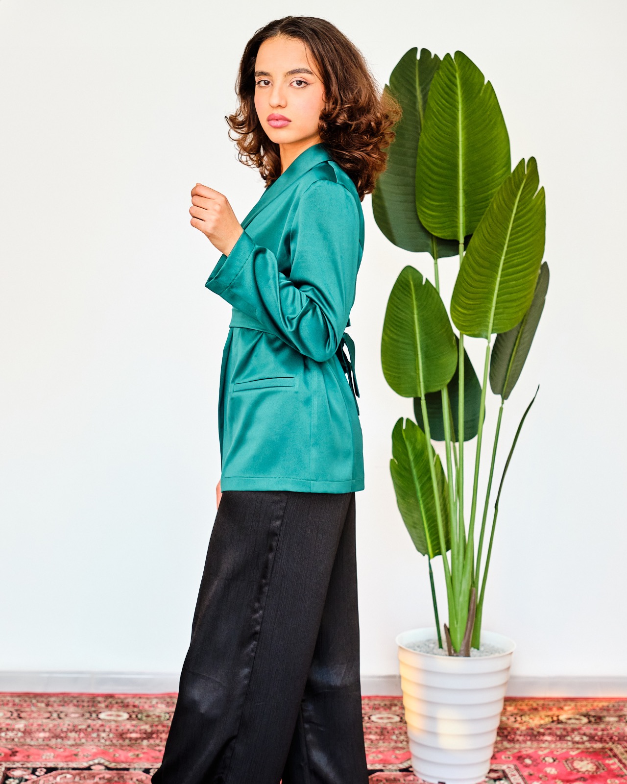 Blazer Glamour vert émeraude 