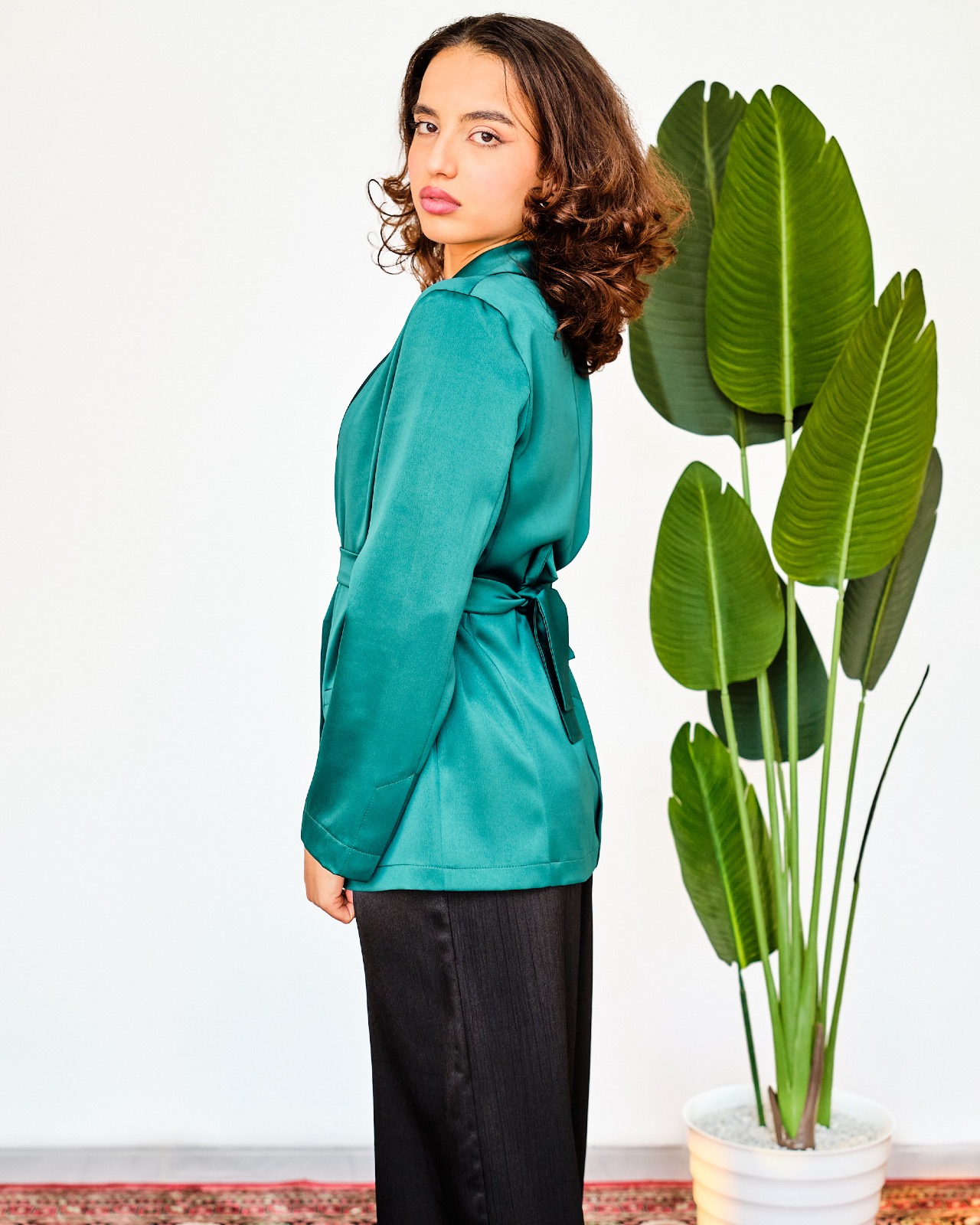 Blazer Glamour vert émeraude 