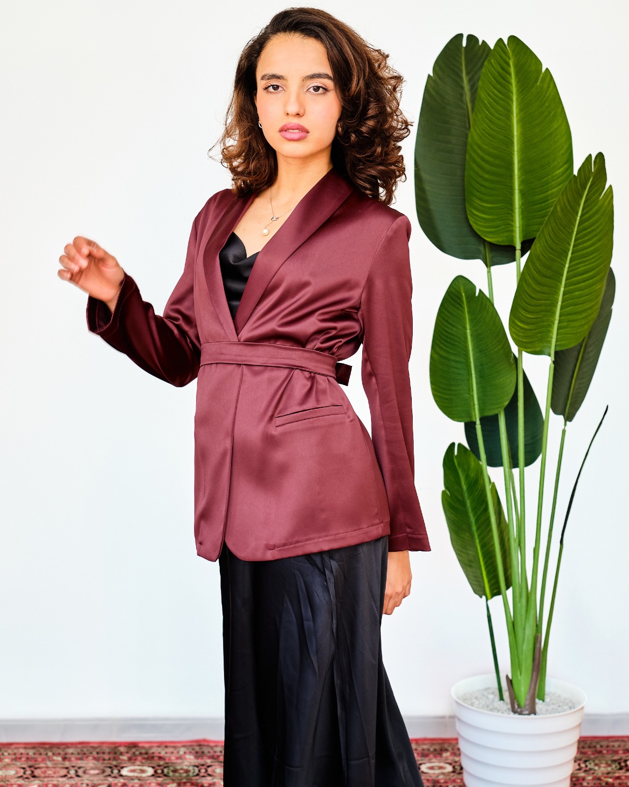 Blazer Glamour Bordeaux