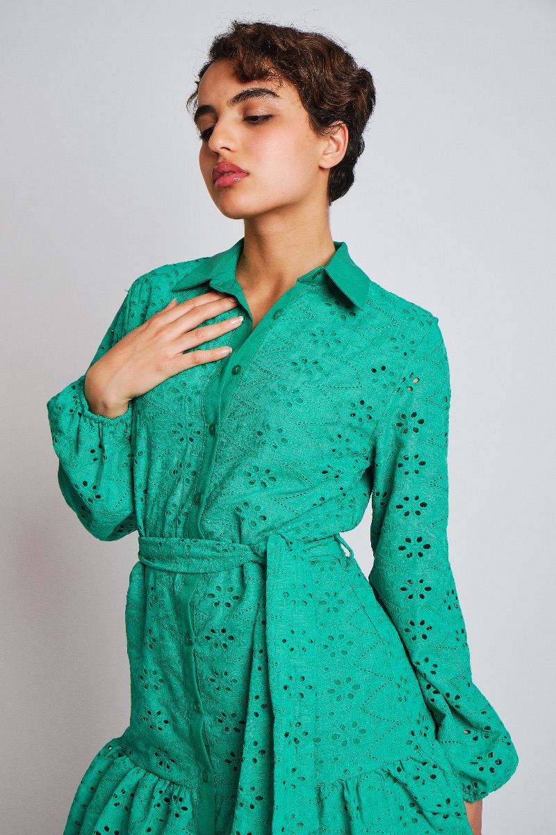 Robe vert citron 