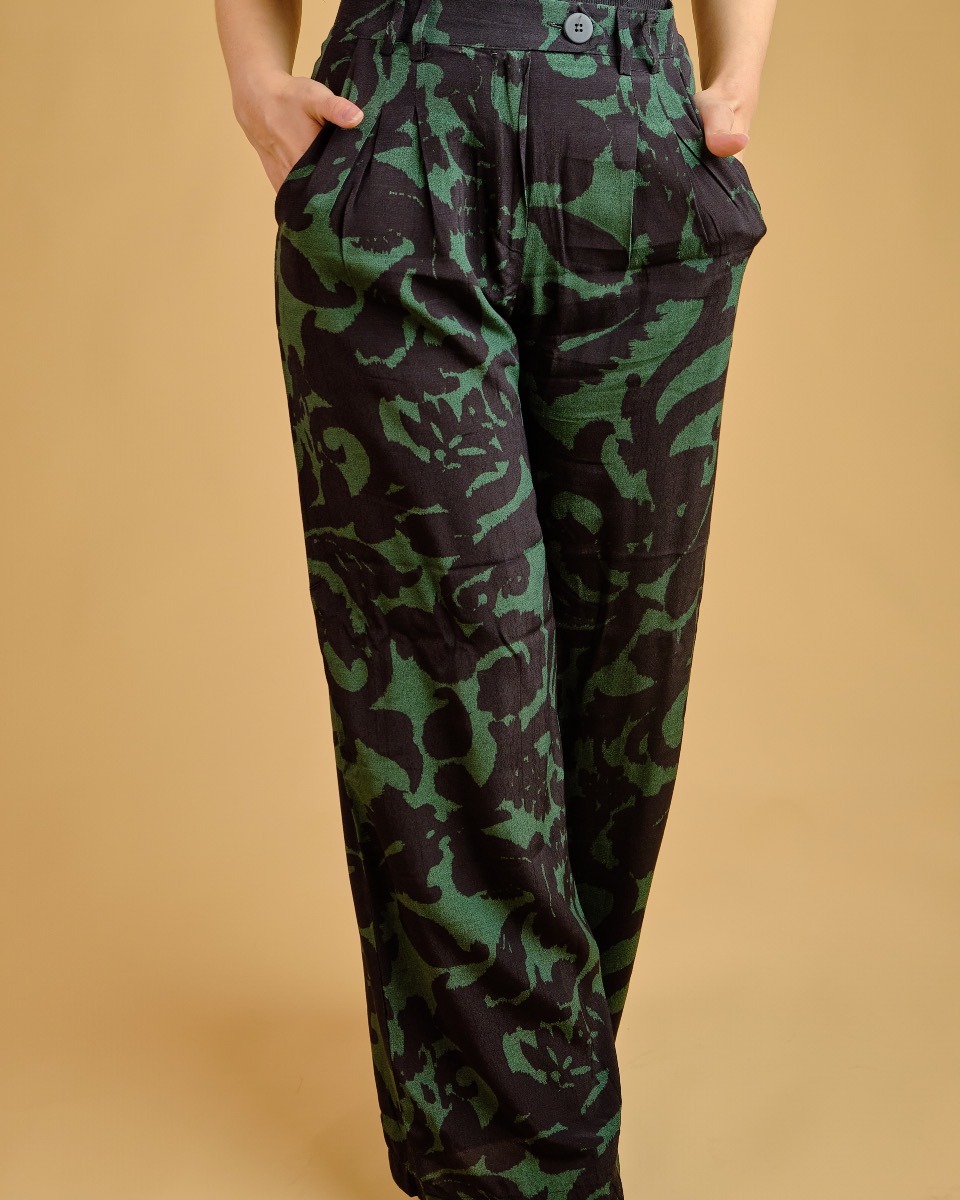 Pantalon vert bouteille